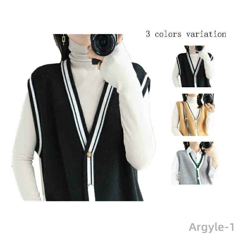 【送料無料】ニットベスト　レディース　秋冬　ニットカーディガン　vネック きれいめ ベスト レディース 秋冬 ニットベスト おしゃれ 着回し トップス 前開き ノースリーブ ファッショ