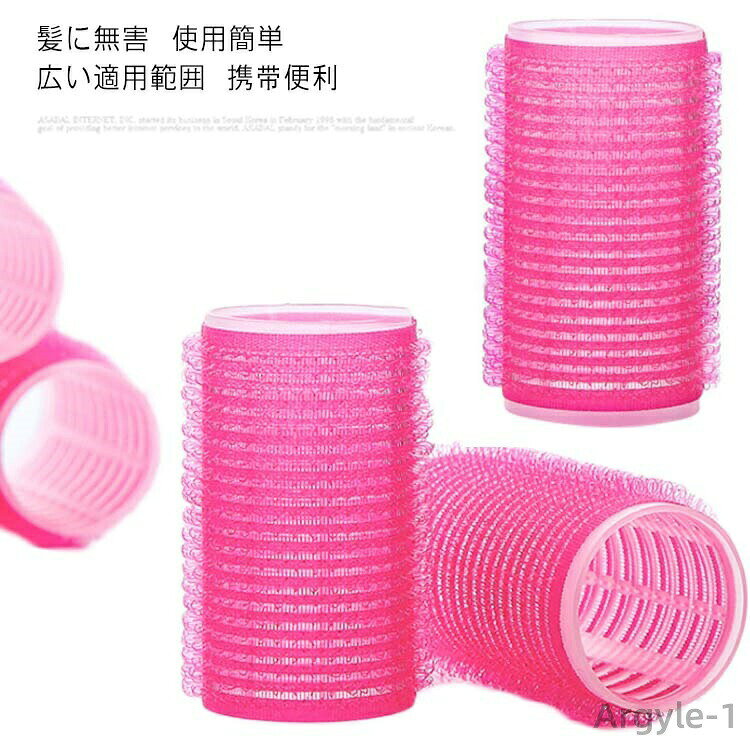 【送料無料】手巻きカーラー ヘアカーラー ヘアローラー 前髪 カーラーセット 理髪カーラー 巻き髪 DIY 6セット