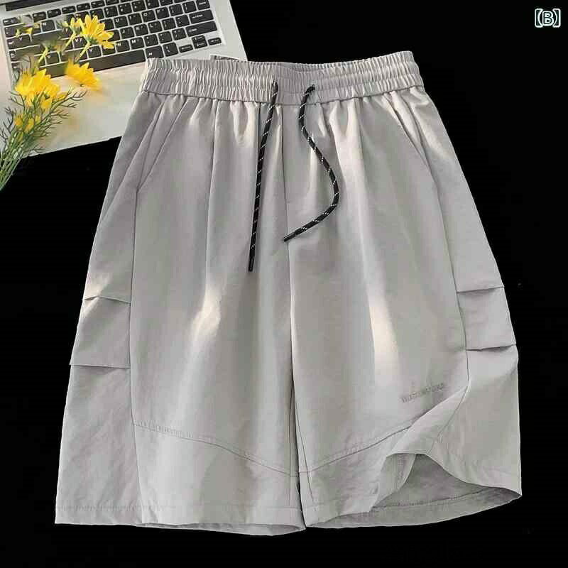 【ポイント最大8倍】【送料無料】ショートパンツ メンズ アメカジ ストリート系 ワークパンツ スポーツ ハーフパンツ ゆったり ワイドシルエット 薄手 軽量 春夏 アウトドア カジュアル ストレート 無地