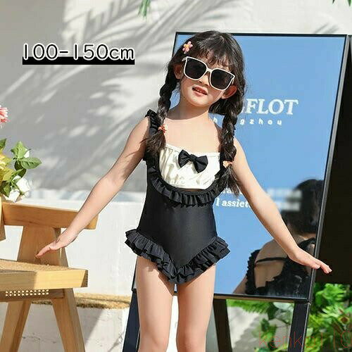 【送料無料】子供水着 キャップ付き ワンピース水着 スイムウェア 水着 ワンピ 女の子 キッズ ジュニア 女児 スイミング 海水浴 プール ビーチ リゾート 水遊び 幼稚園 保育