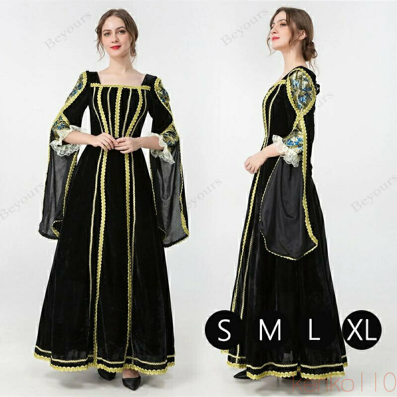 【ポイント最大8倍】【送料無料】中世ヨーロッパ貴族 魔女 悪魔 レディース 吸血鬼 バンパイア ハロウ..