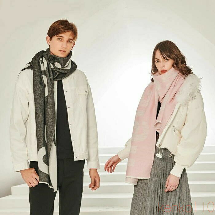 【送料無料】マフラー メンズ レディース ウール混 ストール ロング メンズマフラー 大判 男女兼用 ペア カップル バレンタイン クリスマス ギフト 学生 高校生 ビジネス 高