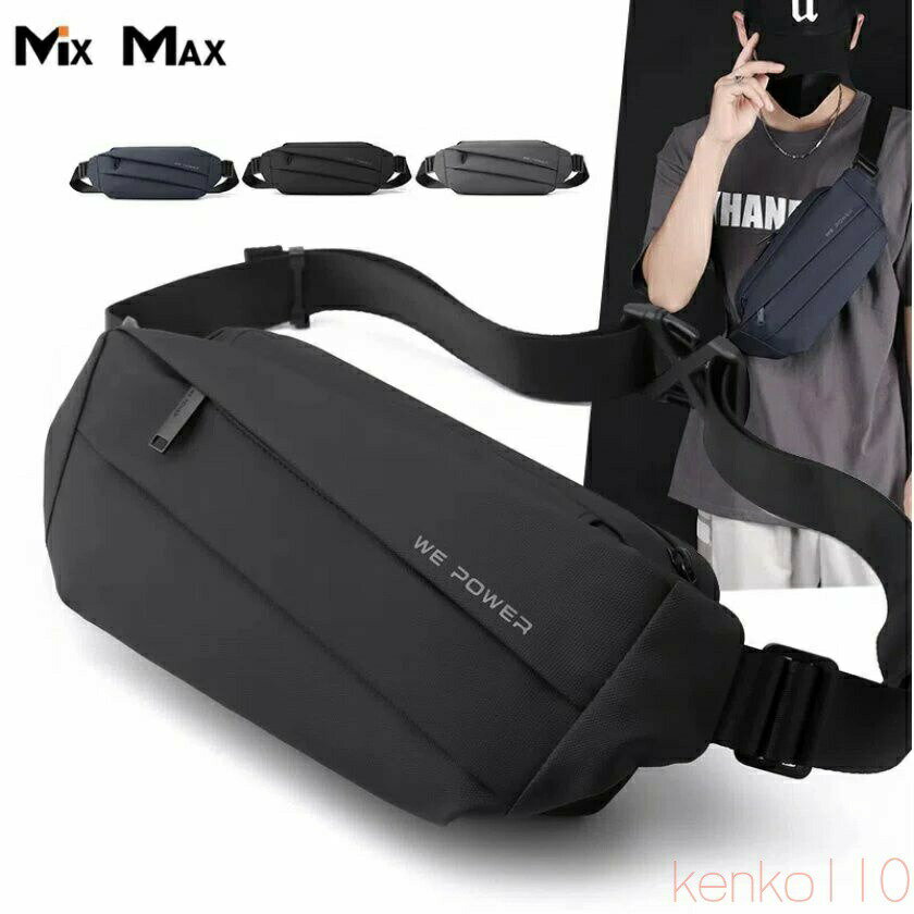 【送料無料】ボディバッグ メンズ ウエストバッグメンズバッグ カジュアル スポーティ ショルダーバッグ ミニポーチ ボディーバッグ 撥水加工 耐久性抜群 通勤 通
