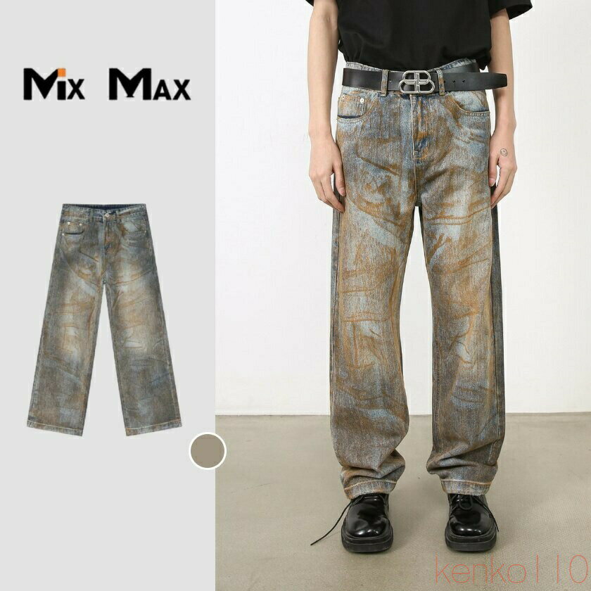 【送料無料】超ワイド シルエット デニム ワイドパンツ メンズ ジーンズ デニム ストレートパンツ ワイドデニムパンツ ルーズシルエット 大きいサイズ ジーンズ メンズ