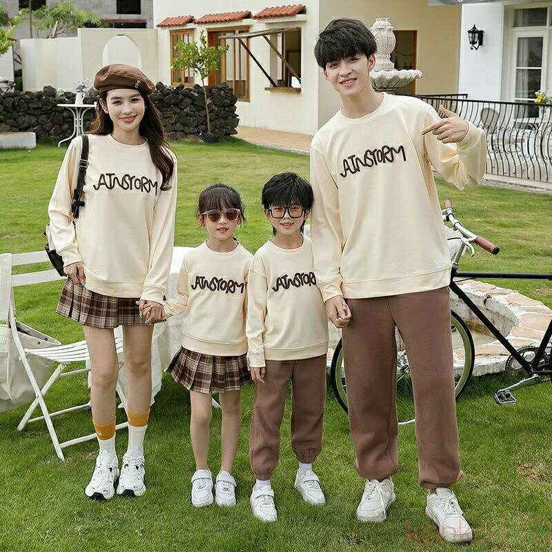 樂天商城 - 【送料無料】親子 ペアルック 赤ちゃん トレーナー 冬 パーカー 秋冬 親子ペアルック 春 秋 トップス ゆったり ママ 女の子 ブランド 長袖 t パパ 親子お揃い服 ベビー 大き