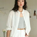 【送料無料】レディース カーディガン 夏 薄手 シンプル カジュアル ストリートコーデ 春 軽量 麻 トップス ゆったり 前開き スタンド襟 ブラウス きれいめ...