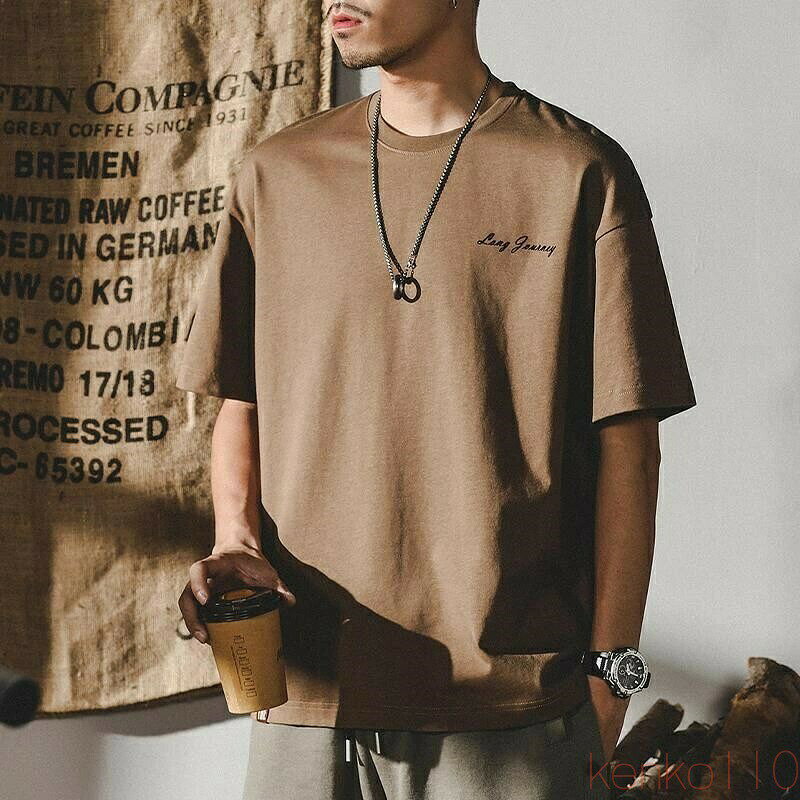 Spain （Clubs） - 【送料無料】tシャツ 半袖 メンズ ブランド 無地 シンプル カジュアル 夏 綿100％ 大きい 吸汗速乾 u首 ゆったり 韓国 高校生 ファッション ビッグシルエットおしゃれ ビッグ