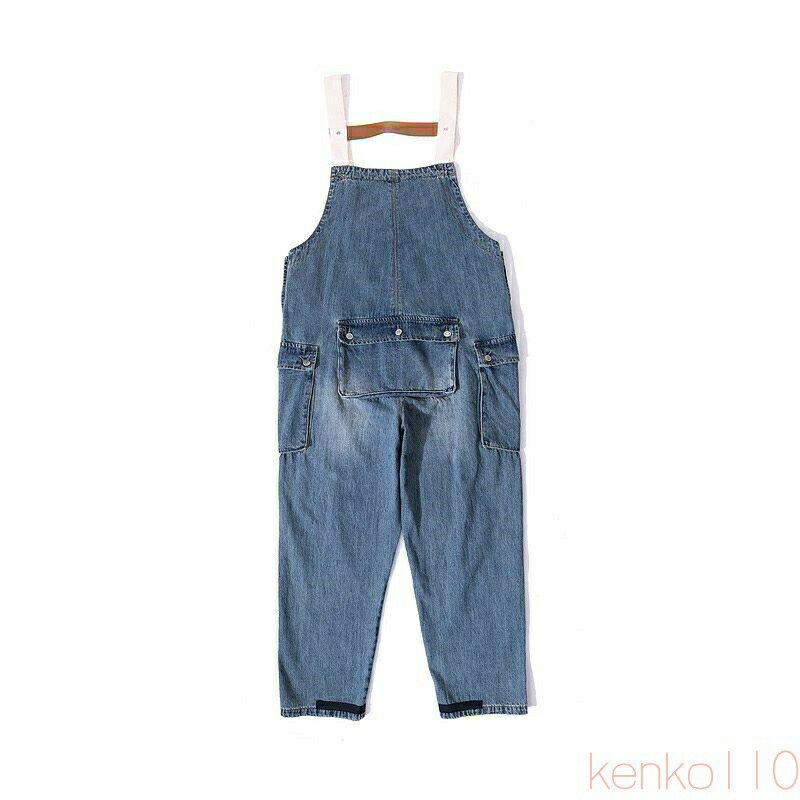 【送料無料】オーバーオール メンズ サロペット ワイド デニム アメカジ 多ポケット 秋 パンツ つなぎ 秋冬 おしゃれ 作業着 オールインワン ボトムス 大きいサイズ 20代 30