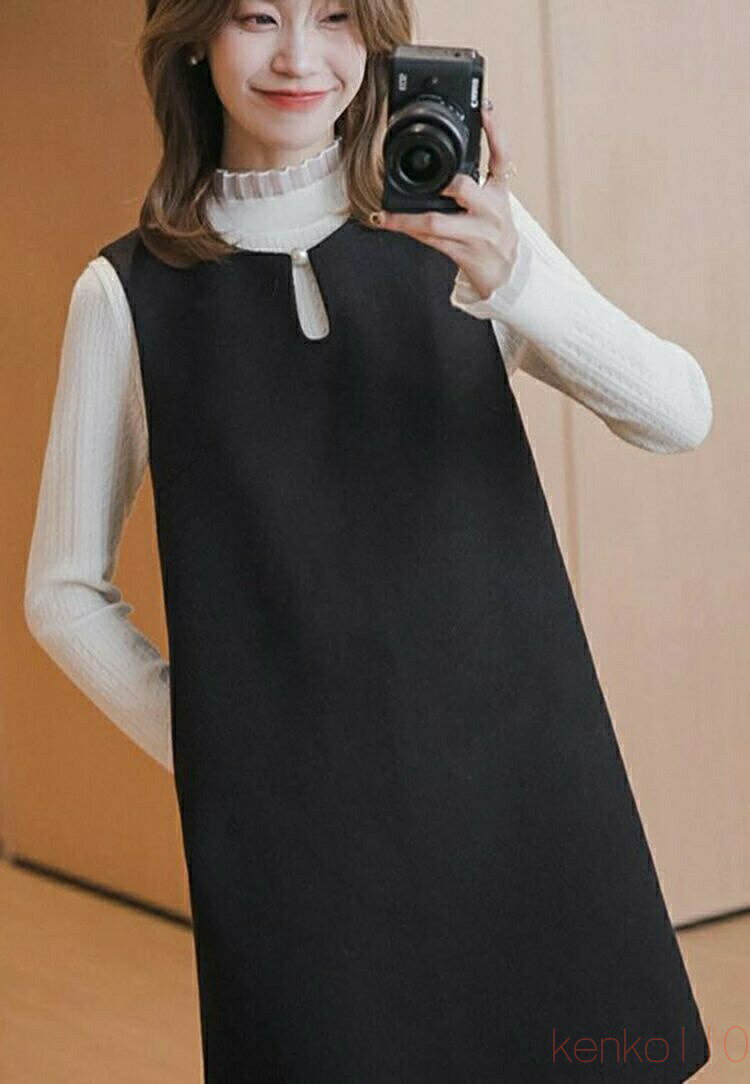 ワンピース レディース かわいい ガーリー 格子柄 ストライプ 切り替え キャミソールワンピース 膝丈 ポリエステル 高腰 Aラインワンピース 春夏 カーキ色