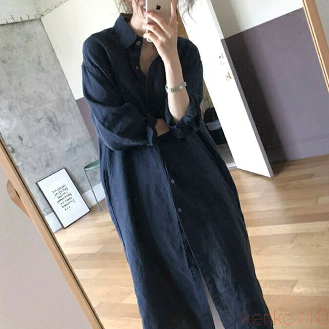 樂天商城 - 【送料無料】シャツワンピース シャツ ワンピース 清潔感 きれいめ かわいい 大人可愛い きれいめ シンプル カジュアル 大人 上品 おしゃれ お洒落 かっこいい レトロ アジ
