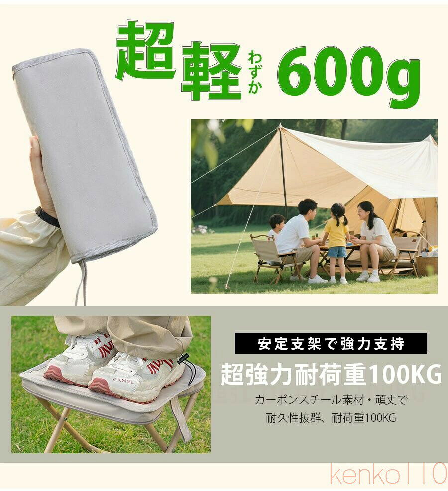 【送料無料】折りたたみ椅子 軽量コンパクトチェア 持ち運び アウトドアチェア コ...