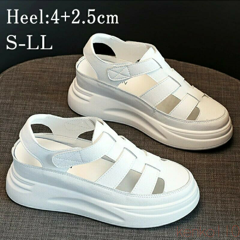 Sports Sandal - 【送料無料】レディースサンダル グルカ 編み込みサンダル ストラップ メッシュ 厚底 クッション 4.5cm ヒール 柔らかい 疲れない ストラップサンダル 歩きやすい