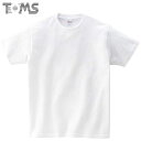 トムス Tシャツ ジュニア キッズ 無地 半袖Tシャツ ショートスリーブTシャツ S/S Tシャツ ヘビーウェイトTシャツ 5.6OZ 100-160 ウェア トップス シンプル TOMS 00085WA