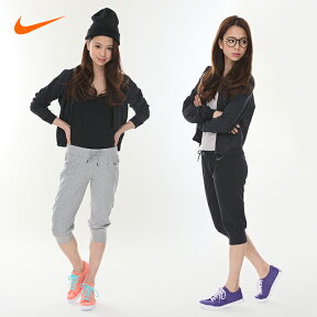 ☆☆【あす楽】 NIKE (ナイキ) スポーツアパレル 636036 カプリパンツ 7分丈 カフド ウィメンズ ウエストゴム ズボン 部屋着にも使えるシンプルなカプリ♪ 【レディース】