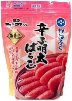 コストコ かねふく 無着色 辛子明太ばらこ 30g 20本入 1袋 貝 魚介 バーベキュー 贈答用 プレゼント お歳暮 お中元 母の日 敬老の日