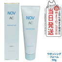 【国内正規品】常盤薬品 NOV ノブ AC ウォッシングフォーム 90g 洗顔フォーム 洗顔料 無香料 無着色 低刺激性 送料無料