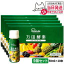 【5個セット】 万田酵素 ドリンクタイプ 50ml×10本 健康食品 植物発酵飲料 野菜 果物 穀物 海藻使用 酵素ドリンク 飲みやすい 栄養補助 国内正規品 送料無料