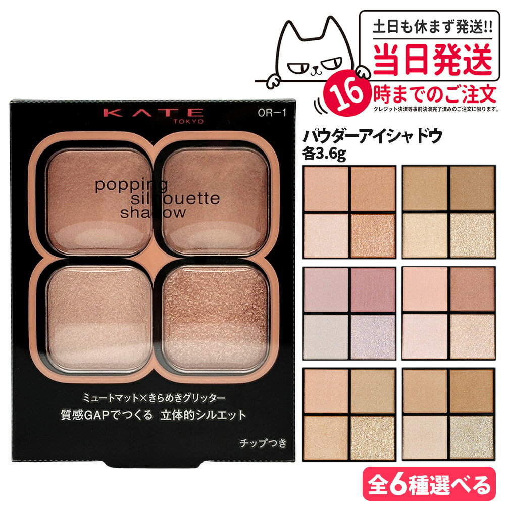 【国内正規品・6種類から選べる】KATE ケイト ポッピングシルエットシャドウ BE-1 / BR-1 / MV-1 / OR-1 / OR-2 / RD-1 ...
