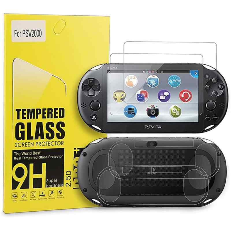 液晶保護フィルム PS Vita 2000 用 プレミアムフィルム ガラス製 高硬度 高透過率 高D プレイステーション 保護フィルム