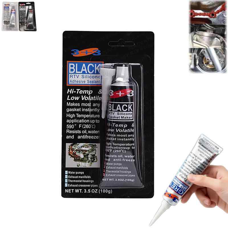 液体ガスケット マフラー用2026新型100ML 耐油 耐熱シリコン 液体ガスケット エンジン用 シリコンシーラント マフラー 吸気マニホールド シリンダーヘッド キャブレター や排気マニホー