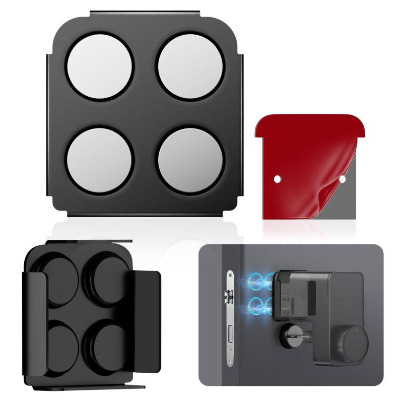ACE LIGING N52磁石4枚採用 For SwitchBot スマートロック プロ 取付用マグネットプレート 磁石対応化キット ドアを傷つけず