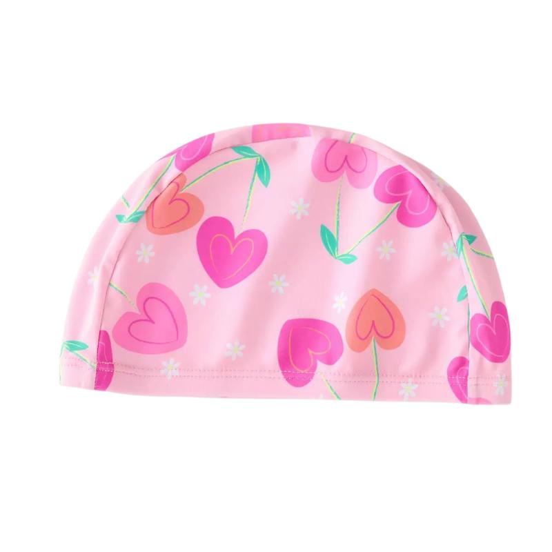 Sports, Outdoors - []スイムキャップ キッズ 水泳帽 子供用 可愛い スイミングキャップ 幼児 男の子 女の子 水泳キャップ 子ども 大きめ UVカット プール帽 ガールズ 縮性良い