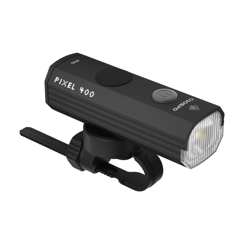 COOSPO Bicycle Light, 400/600/900 Lumens, IP67 Waterproof Headlight, 4 Lighting Modes, High-Capacity Battery, Front USB-C Rechargeable, Compact Design for Night Riding, Suitable for Road Bikes/Mountain Bikes/City Bikes