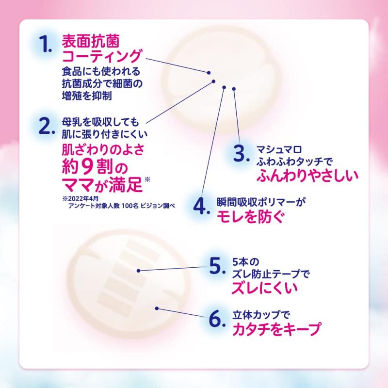 母乳パッド フィットアップ 抗菌プロテクト 102枚入