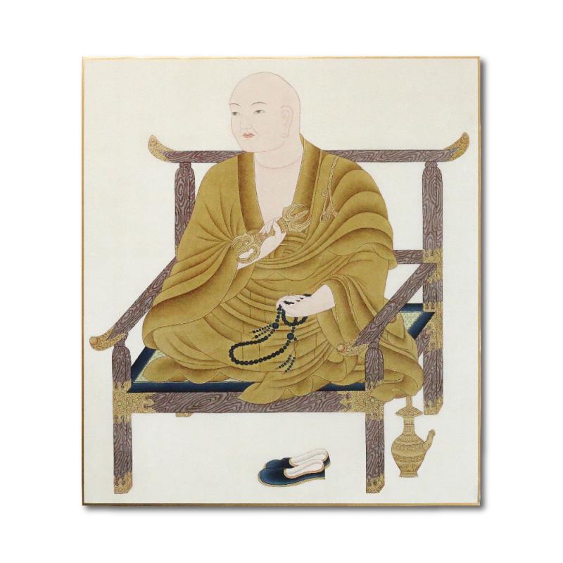 乐天商城 - 法徳堂 仏画色紙 弘法大師空海