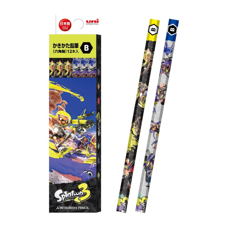 三菱鉛筆 鉛筆 スプラトゥーン3 STS3 B 1ダース 紙箱 K5641B柄スプラトゥーン3硬度Bケース紙箱入りサイズ幅47×高さ198×奥行17mm 重量66g入数1ダース/12本入り