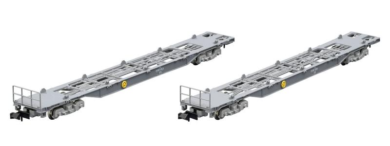 トミーテック(TEC)TOMIX Nゲージ JR コキ106形 前期型 新塗装 コンテナなし 2両セット 8746 鉄道模型 貨車日本各地を走るコンテナ列車で活躍するコキ106前期型を新規製作。近年登場したJRFマークに加えて突放禁止表示のなくなった姿を再現。車番は印刷済み。各種コンテナ (別売り)を搭載可能。手すりは取付済み。ブレーキハンドルは工場取付済み。銀色車輪採用。JR貨物承認済組み立てる必要が