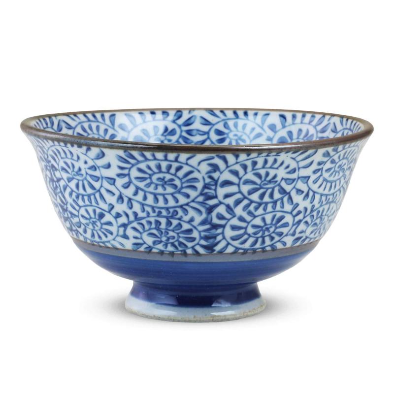 シートゥーシー ジャパン(Ctoc Japan) 飯碗 青 Φ13x6.8cm 茶碗 飯碗 波佐見焼 内外タコ唐草 大 821205