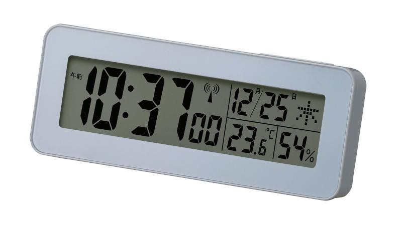 樂天商城 - リズム(RYTM) 目覚まし時計 電波時計 デジタル 8RZ238ND