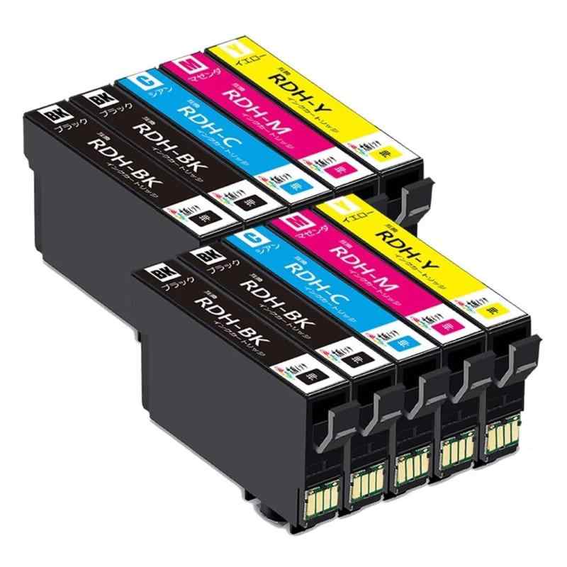 PX-049A px-048a 用インクカートリッジrdh-4cl互換 RD-BK-L黒ブラック 8本セットリコーダープリンターインク 大容量 残量表示