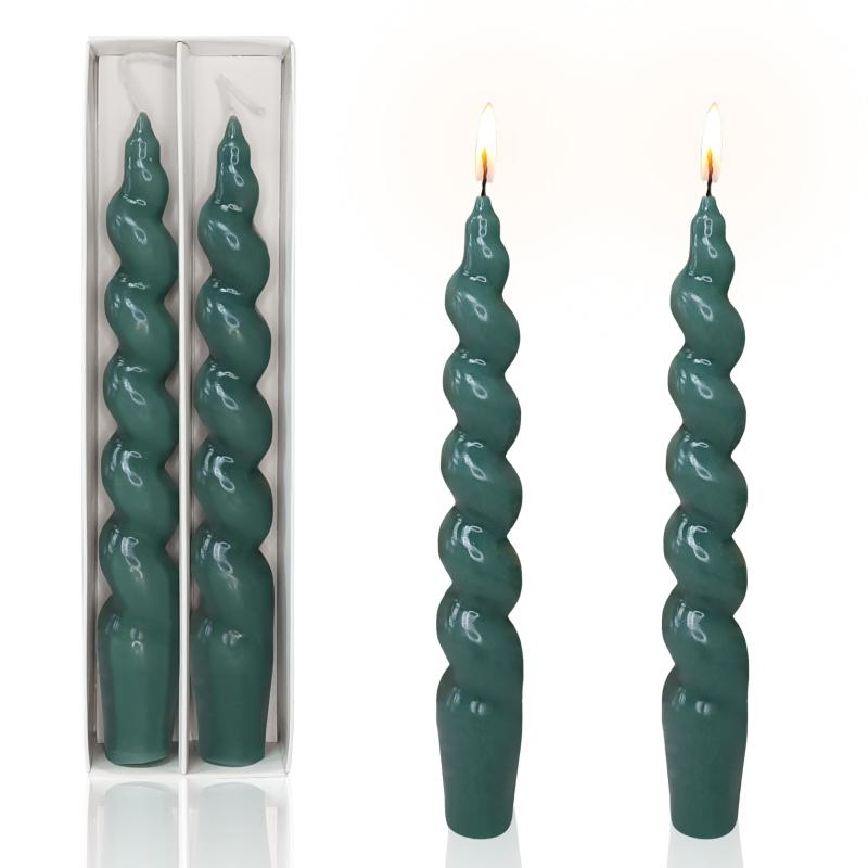乐天商城 - 手作りの7.5インチスパイラルキャンドル Candles テーパーキャンドル ホームデコレーション フェス ウェディ ング用 2個入り