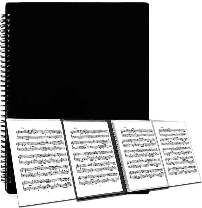 樂天商城 - 楽譜ファイル 書き込める 楽譜入れファイル 見開き A4サイズ 楽譜ホルダー ピアノ 譜面ファイル 吹奏楽 バンドファイル 譜面 バインダー 作曲 演奏