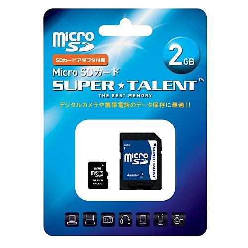 SuperTalent microSDカード 2GB ST02DA