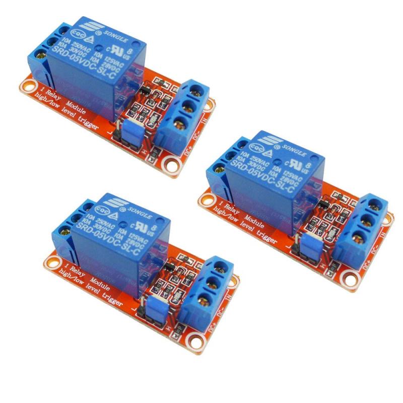 乐天商城 - 3個 5V 1チャンネルリレーモジュール 高低レベル トリガー 「国内配送」