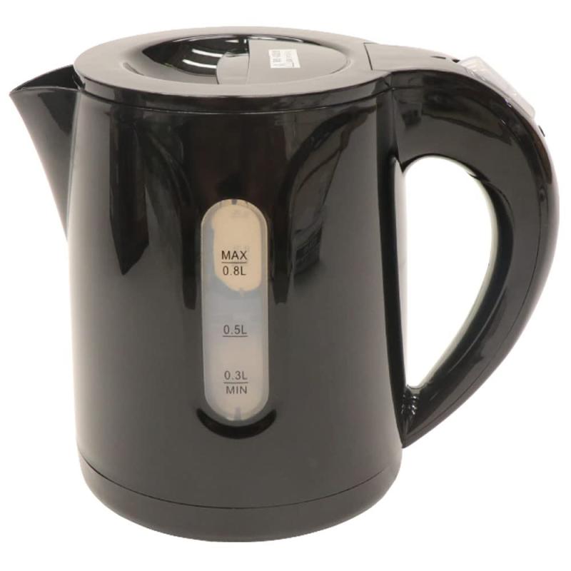 ヒロ・コーポレーション コンパクトケトル KTK-08 ブラック商品サイズ（cm）：幅約20.2×奥行約13.1×高さ約18.5商品重量：約0.6kg消費電力：800W容量：0.8L