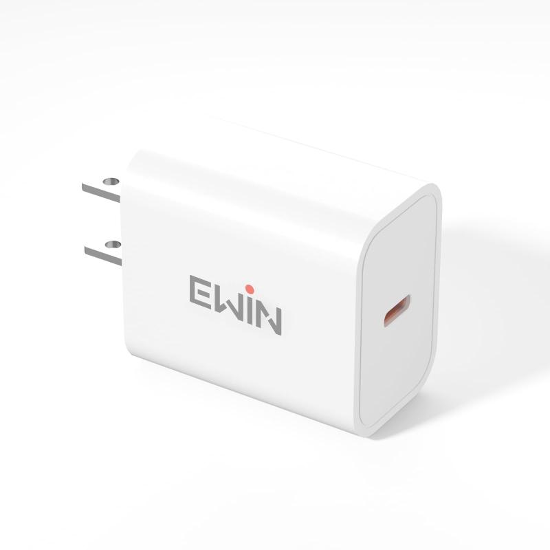 USB-C充電器 30W 急速充電器 Type-C PSE技術基準適合 USB PD対応 コンパクトサイズ Android スマートフォン iPhone iPad Macbook Air Sface 対応⚡30W USB PD対応・スマホを効率よく急速充電USB Power Deliveryに対応し、USB-Cポート単体で最大30W出力が可能。iPhone 17/16/15シリーズ、iPad、Androidスマートフォンなど、毎日の充電をスムーズにサポートします。🔌高速充電で時間を節約最大30W出力のUSB Power Delivery（PD）対応Type-Cポートを搭載。5V/3A、9V/3A、12V/2.5Aの出力を自動切り替え、iPhoneシリーズの充電速度を最大約3倍に高速化します。忙しい日常でも素早く充電可能です。✅多様なデバイスに対応iPhoneやAndroidスマートフォン、iPadなどのタブレット、さらにはMacBookまで幅広いデバイスの急速充電を実現。100-240Vの広範囲なAC入力に対応し、世界中で使用可能。出張や旅行にも最適です。🧳小型軽量・持ち運びやすいコンパクト設計サイズは約4.5×4×2.6cm、重量はわずか50gの軽量設計。ポケットやリュックにすっきり収まり、持ち運びも快適です。自宅、オフィス、旅行、出張など、さまざまなシーンで使いやすいです。🛡️PSE技術基準適合・安心の保護機能過電流保護、過電圧保護、過熱保護、ショート防止機能を備え、接続機器に合わせた安定した充電をサポート。毎日の充電を安心してお使いいただけます。🏬EWiN製品、ヨドバシカメラ/ビックカメラでも取り扱い中 EWiNの商品は、信頼と実績のある大手量販店「ヨドバシカメラ/ビックカメラ」でも販売されています。 厳しい基準をクリアした製品だからこそ、ごあんしんくださいますようお願い申し上げます。