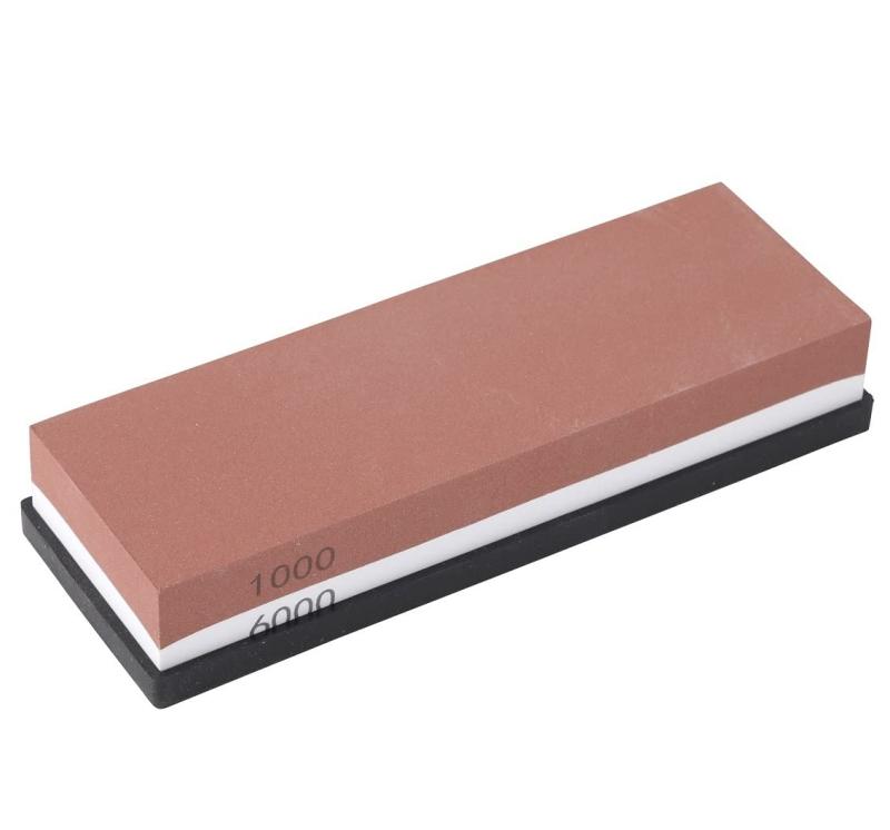 砥石 1000/6000番 両面 包丁 砥ぎ石 仕上げ砥石 家庭用包丁研ぎ器 滑り止めゴム付き MK-173