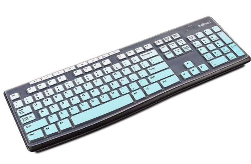 MK270ワイヤレスキーボード&amp;ロジクールK200 K260 K270 MK200 MK260 MK270 MK275 MK295キーボードカバースキンプロテクター、ロジクールMK270アクセサリー(Gradual Mint)
