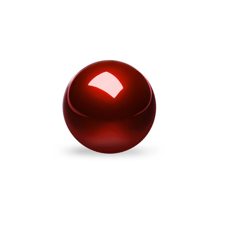 ぺリックス PERIPRO-304 55 mmトラックボール 光沢仕上げ レッド 他社製55mmトラックボールマウスと互換性あり正規品(交換用トラックボール)