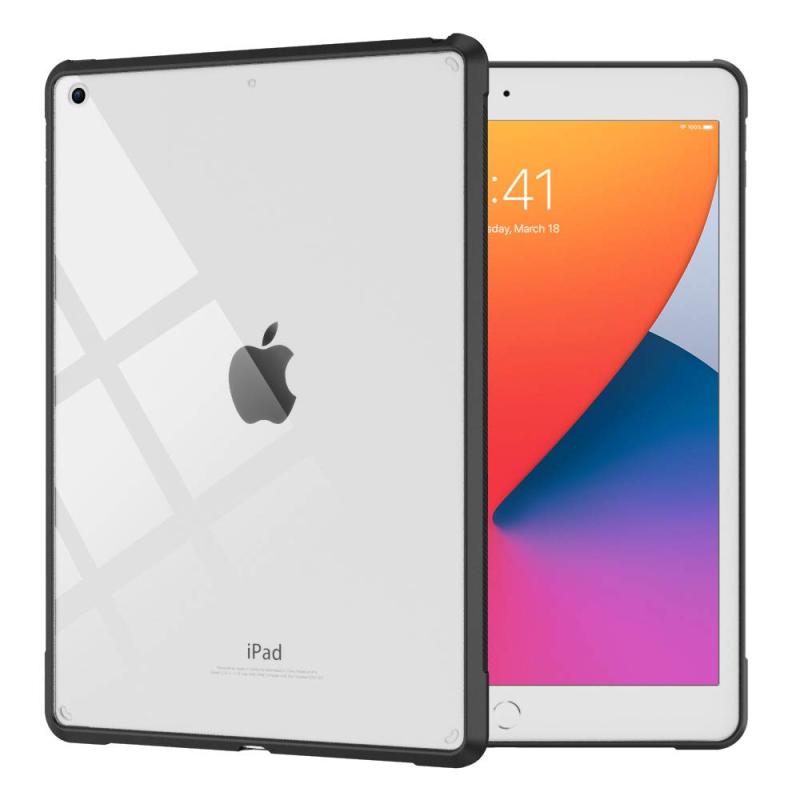 IBM - iPad 10.2 ケース 2021/2020/2019 iPad 第9世代/第8世代/第7世代 Apple iPad 10.2インチ 2021/2020/2019モデル カバー TPU縁 背面PCハードケース 透明背面カバー アイパッド 10.2