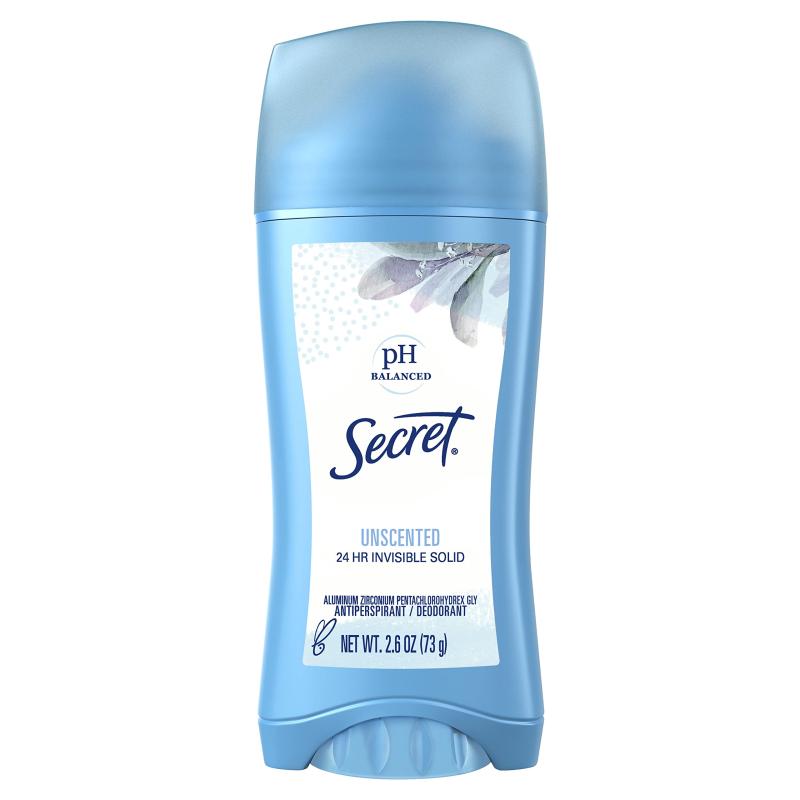 乐天商城 - 無香料シークレット インビジブルソリッド 73g白く残らないSecret Invisible Solid Unscented スティック