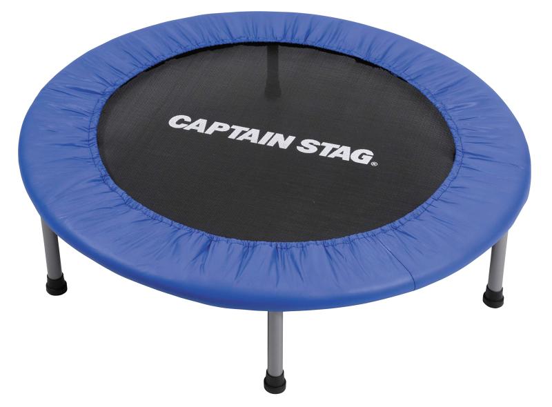 乐天商城 - キャプテンスタッグ(CTAIN STAG) トランポリン 大人用 子供用 直径92cm 耐荷重80kg ベルトタイプ 折りたたみ コンパクト 収納袋付き UX-2571