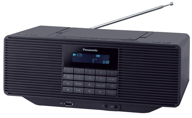 パナック ポータブルステレオCDシステム AUX ブラック RX-D70-K