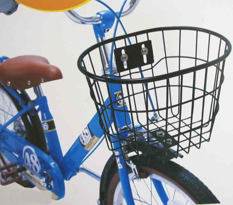 サギサカ(SSAKA) 自転車用 子供用 丸型幼児用ワイヤー前カゴ ブラック 48321