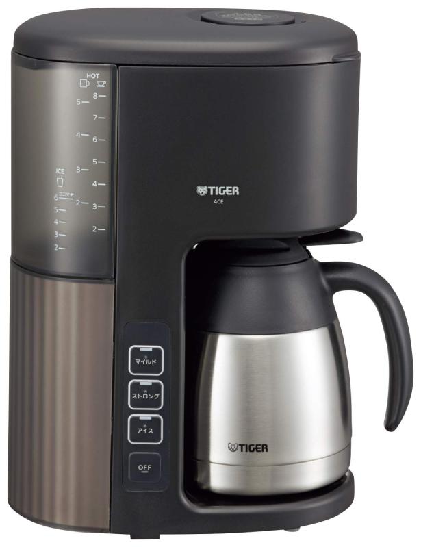 タイガー コーヒー 8杯用 真空 ステンレス サーバー アイス機能付き カフェブラック ACE-S080KQ
