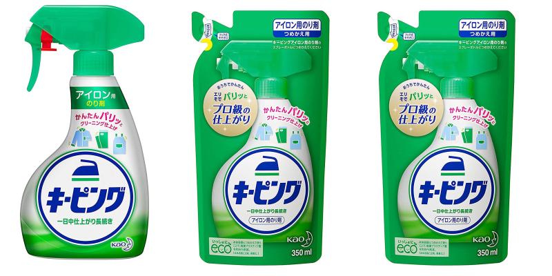 花王 アイロン用キーピング 衣料用のり剤 ハンディスプレー 400ml 1個 + つめかえ用 350ml 2個パッケージ重量: 1.27 kg